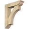 Ekena Millwork Westlake Traditional Rough Sawn Bracket w/ Offset Brace, Douglas Fir, 6"W x 22"D x 26"H BKT0604X22X26WTL01RDF - alternate 1